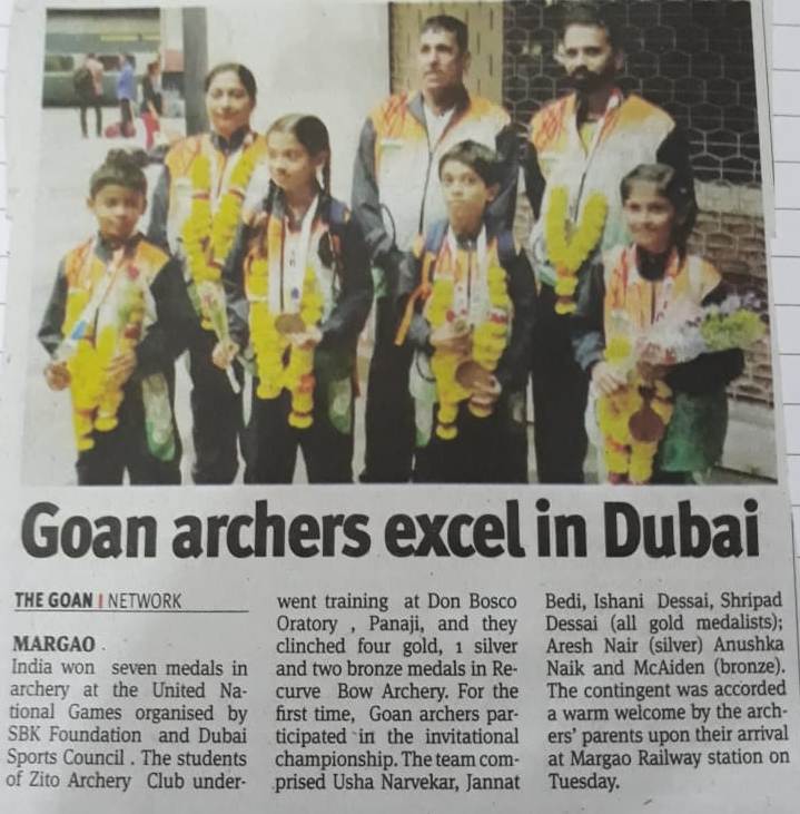 SBKF 6th International Games 2019 Dubai-UAE  Goa News