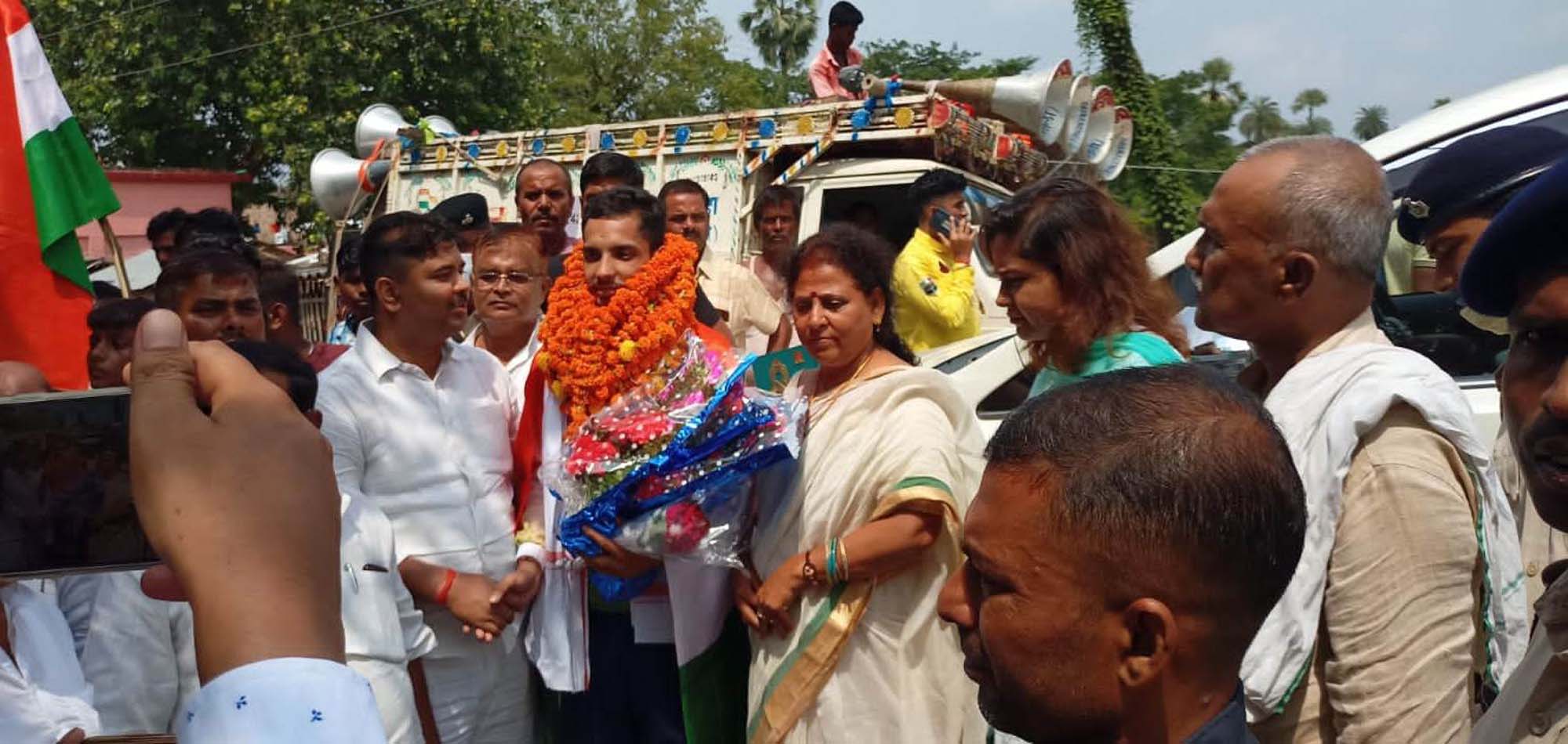 SBKF INTERNATIONAL GAMES 2021 POKHARA-NEPAL After Winning The International Athletics  Championship, He Was Welcomed In Bihar