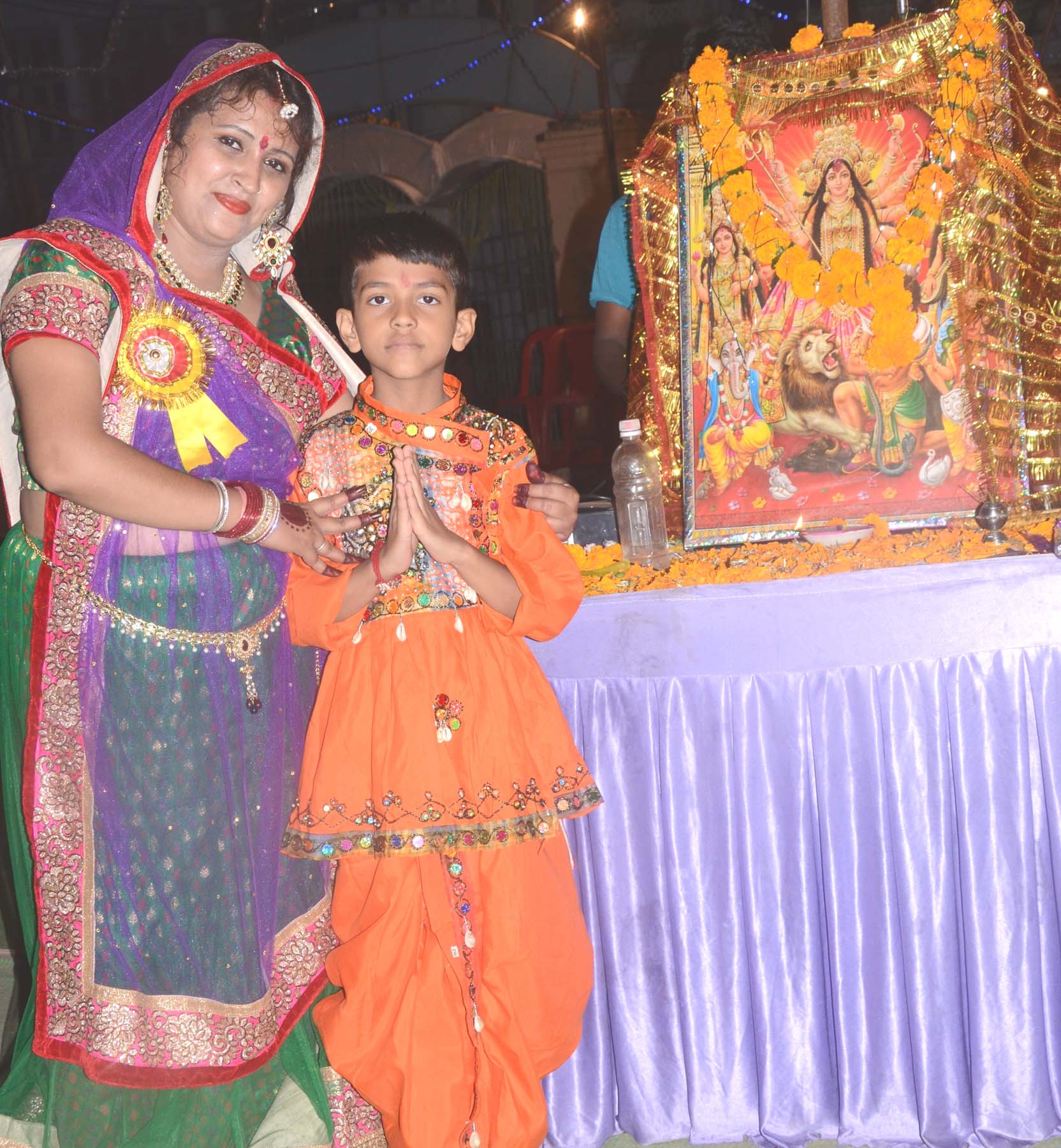 Maa Indu Shree Garba Championship 2015-16 Madhya Pradesh Organiser Mrs. Shiva Tiwari With Kartikey