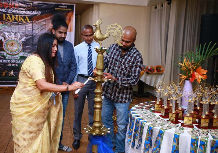 SBKF INTERNATIONAL GAMES 2021 COLOMBO-SRILANKA Lightning Of The Lamp By Our Honorable Guest Mr. Gihan Rupsinghe,president Pankaj Gavele And G. Secretory Shiva Tiwari