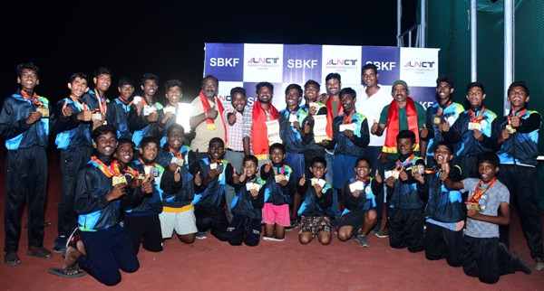 Champions From Telangana State SBKF 7th National Games Indore MP