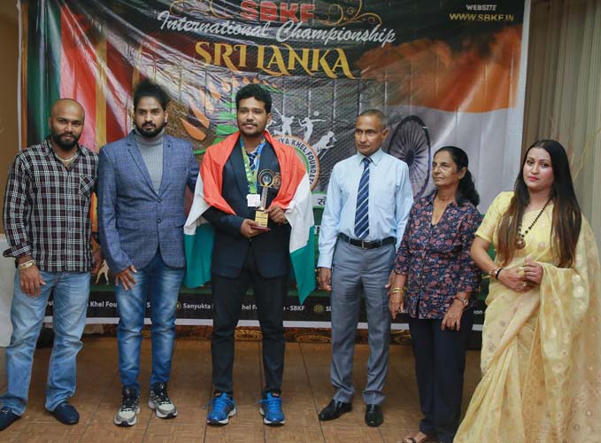 SBKF INTERNATIONAL GAMES 2021 COLOMBO-SRILANKA Prize Distribution Ceremony-Indian Badminton Player 