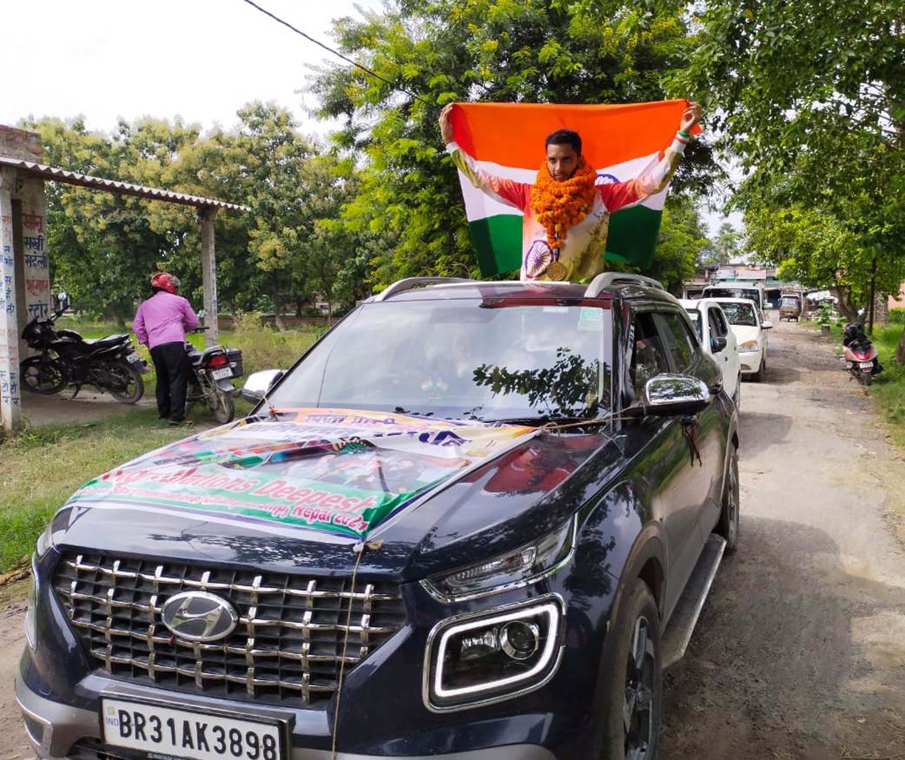 SBKF INTERNATIONAL GAMES 2021 POKHARA-NEPAL Victory Celebration-A Large Convoy Was Taken Out In Home Town Bihar