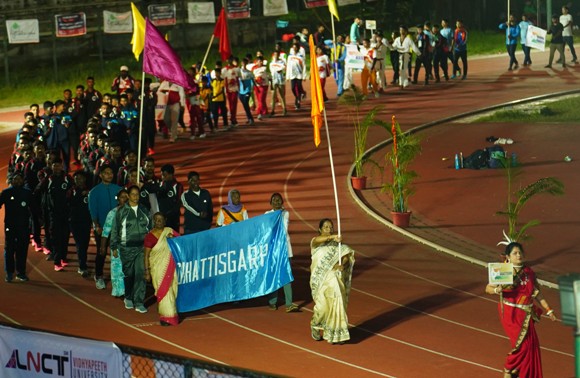 March-Past By Participating Stats SBKF 7th National Games Indore MP