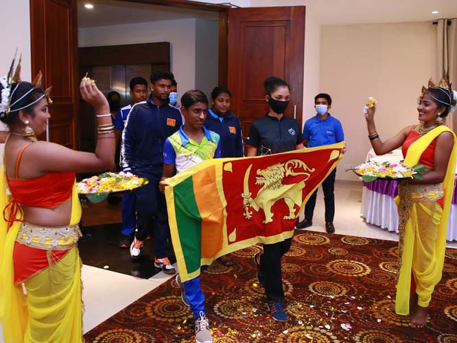 SBKF INTERNATIONAL GAMES 2021 COLOMBO-SRILANKA Welcome To The Players In The Traditional Way