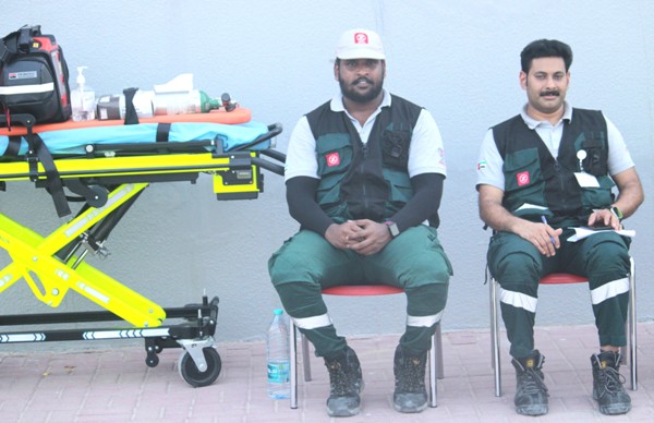 Medical Staff On The Athletics Track SBKF 8th International Games DUBAI 2023