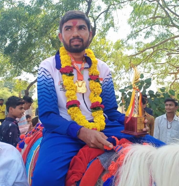 SBKF INTERNATIONAL GAMES 2021 POKHARA-NEPAL After Winning The International Athletics Championship, He Was Welcomed In Gujarat 